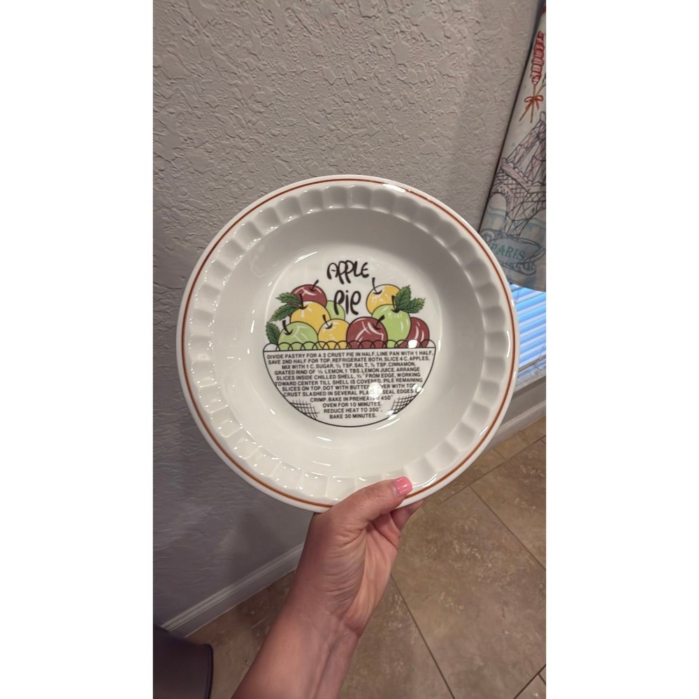 Vintage apple pie dish hankook super strong